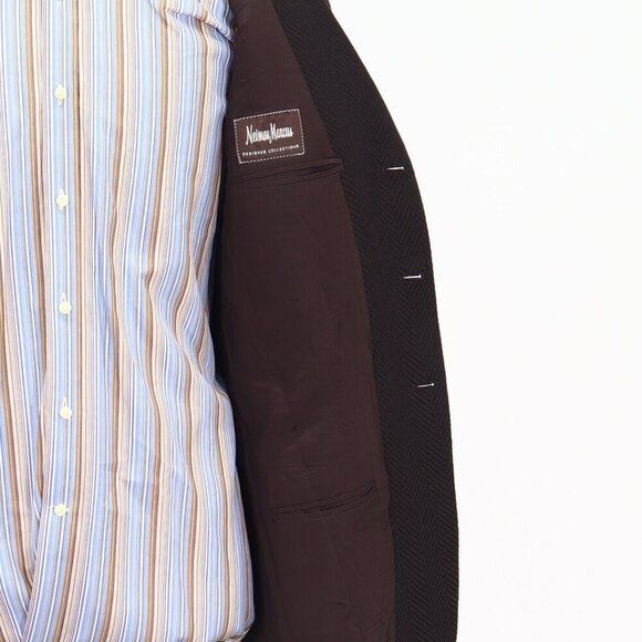 Armani Collezioni 42R Brown HB 3-Button Sport Coat Blazer Jacket P172 - Picture 10 of 11